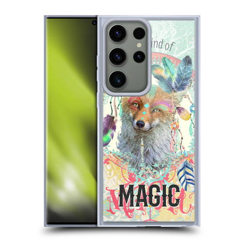 Duirwaigh Boho Animals Fox Soft Gel Case for Samsung Galaxy S23 Ultra 5G