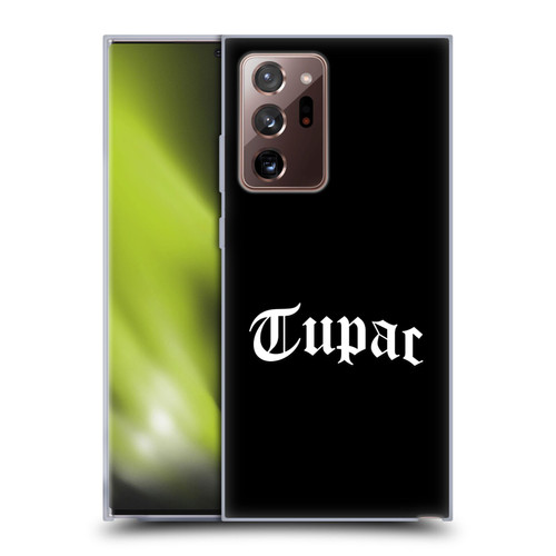 Tupac Shakur Logos Old English 2 Soft Gel Case for Samsung Galaxy Note20 Ultra / 5G