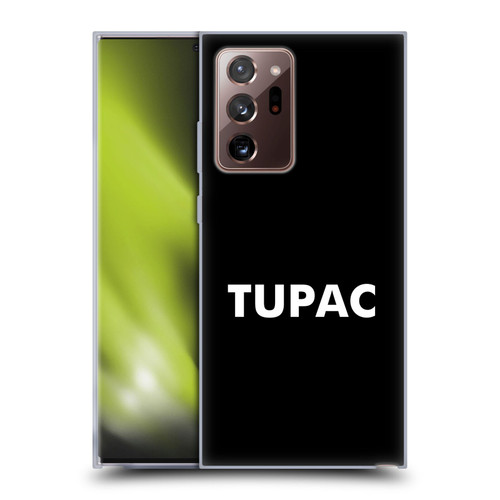 Tupac Shakur Logos Sans Serif Soft Gel Case for Samsung Galaxy Note20 Ultra / 5G