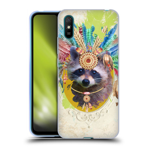 Duirwaigh Boho Animals Raccoon Soft Gel Case for Xiaomi Redmi 9A / Redmi 9AT