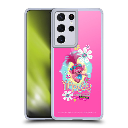 Trolls Graphics Princess Poppy Soft Gel Case for Samsung Galaxy S21 Ultra 5G