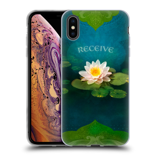 Duirwaigh God Receive Lotus Soft Gel Case for Apple iPhone XS Max