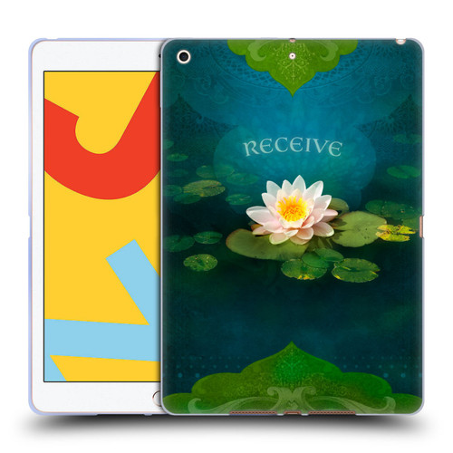 Duirwaigh God Receive Lotus Soft Gel Case for Apple iPad 10.2 2019/2020/2021