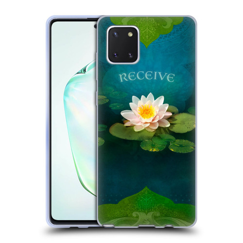 Duirwaigh God Receive Lotus Soft Gel Case for Samsung Galaxy Note10 Lite