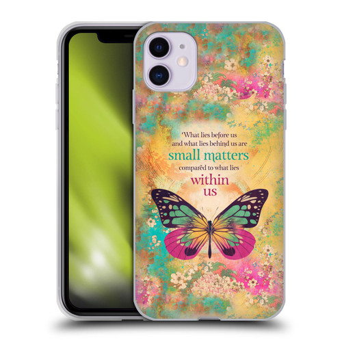 Duirwaigh Insects Butterfly 2 Soft Gel Case for Apple iPhone 11