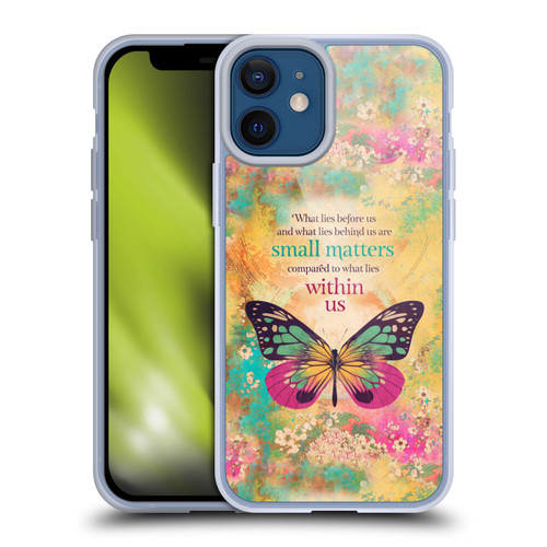 Duirwaigh Insects Butterfly 2 Soft Gel Case for Apple iPhone 12 Mini