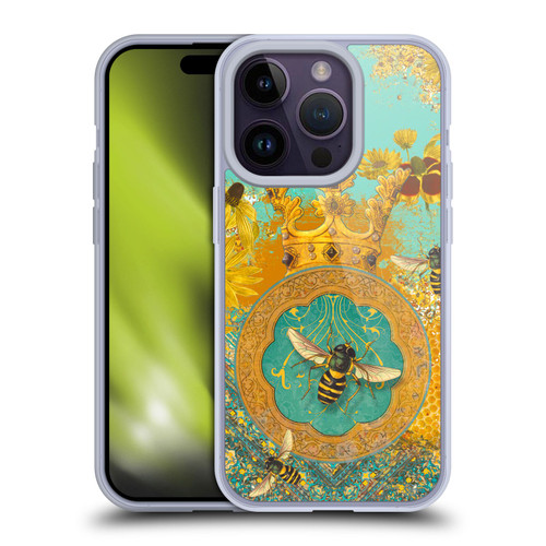 Duirwaigh Insects Bee Soft Gel Case for Apple iPhone 14 Pro & MagSafe