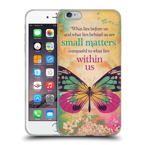 Duirwaigh Insects Butterfly 2 Soft Gel Case for Apple iPhone 6 Plus / iPhone 6s Plus