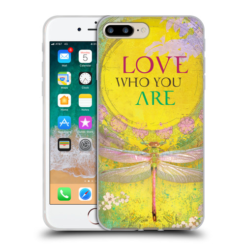 Duirwaigh Insects Dragonfly 3 Soft Gel Case for Apple iPhone 7 Plus / iPhone 8 Plus