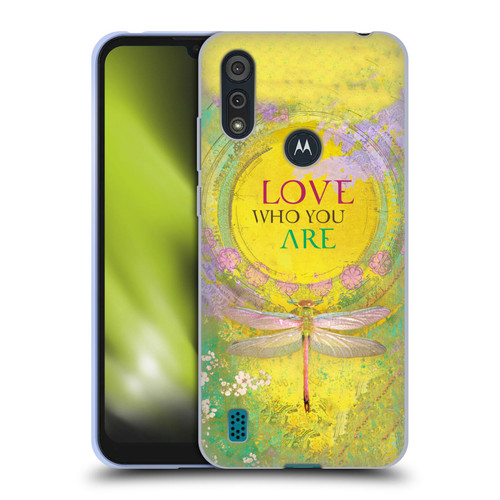 Duirwaigh Insects Dragonfly 3 Soft Gel Case for Motorola Moto E6s (2020)