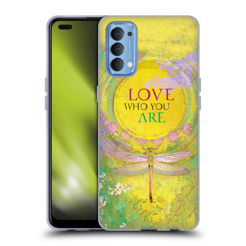 Duirwaigh Insects Dragonfly 3 Soft Gel Case for OPPO Reno 4 5G