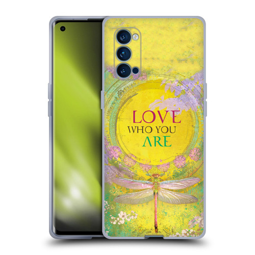 Duirwaigh Insects Dragonfly 3 Soft Gel Case for OPPO Reno 4 Pro 5G