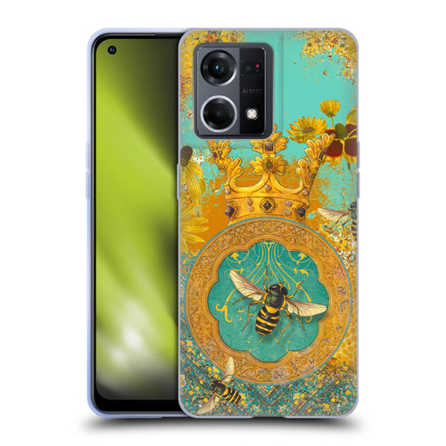 Duirwaigh Insects Bee Soft Gel Case for OPPO Reno8 4G