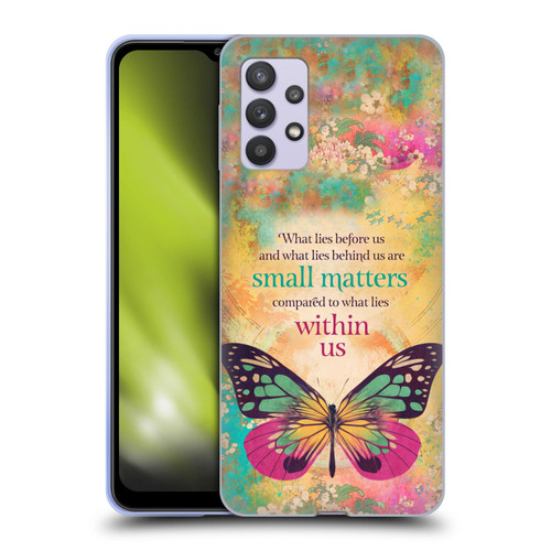 Duirwaigh Insects Butterfly 2 Soft Gel Case for Samsung Galaxy A32 5G / M32 5G (2021)