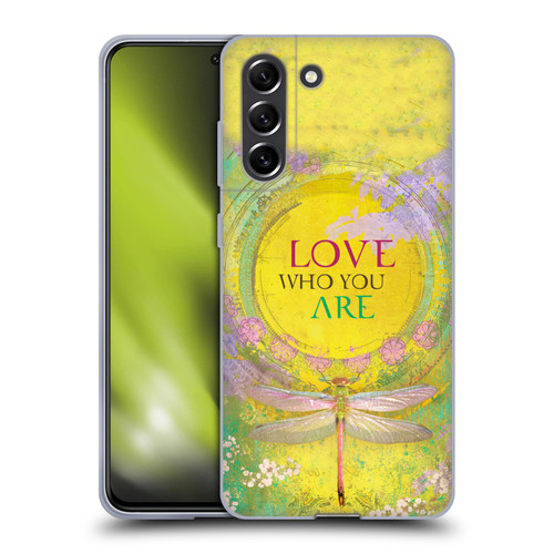 Duirwaigh Insects Dragonfly 3 Soft Gel Case for Samsung Galaxy S21 FE 5G