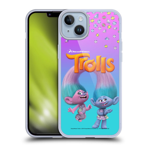 Trolls Snack Pack Satin & Chenille Soft Gel Case for Apple iPhone 14 Plus