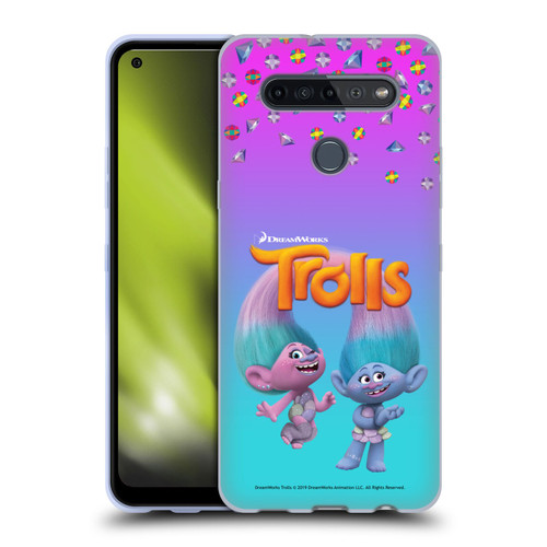 Trolls Snack Pack Satin & Chenille Soft Gel Case for LG K51S