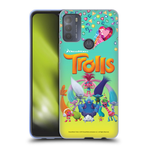 Trolls Snack Pack Group Soft Gel Case for Motorola Moto G50