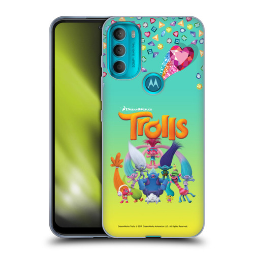 Trolls Snack Pack Group Soft Gel Case for Motorola Moto G71 5G