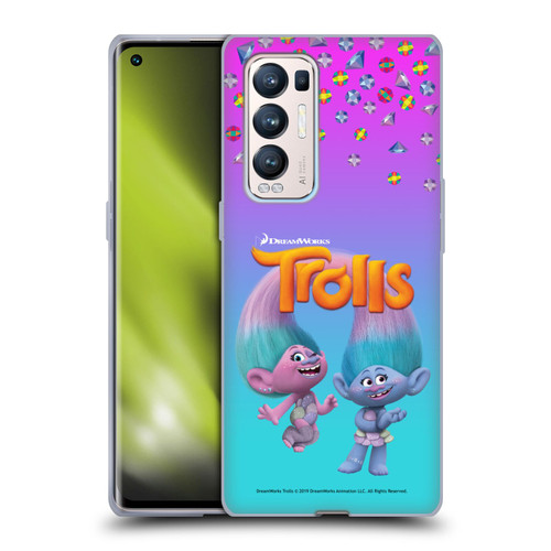 Trolls Snack Pack Satin & Chenille Soft Gel Case for OPPO Find X3 Neo / Reno5 Pro+ 5G