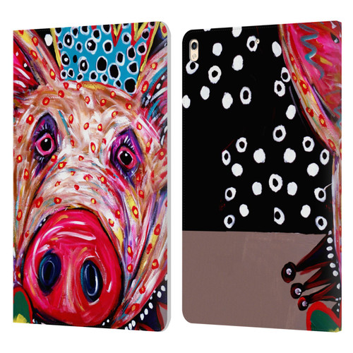 Mad Dog Art Gallery Animals Missy Pig Leather Book Wallet Case Cover For Apple iPad Pro 10.5 (2017)
