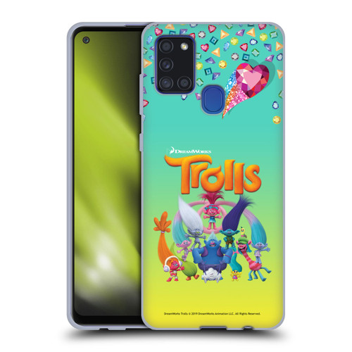 Trolls Snack Pack Group Soft Gel Case for Samsung Galaxy A21s (2020)