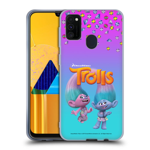 Trolls Snack Pack Satin & Chenille Soft Gel Case for Samsung Galaxy M30s (2019)/M21 (2020)