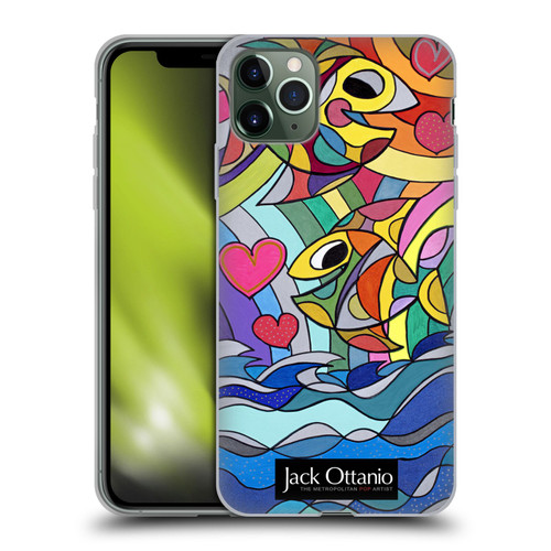 Jack Ottanio Art Happy Fishes Soft Gel Case for Apple iPhone 11 Pro Max