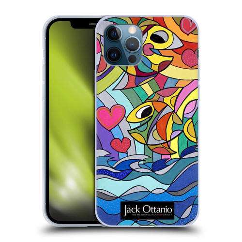 Jack Ottanio Art Happy Fishes Soft Gel Case for Apple iPhone 12 / iPhone 12 Pro