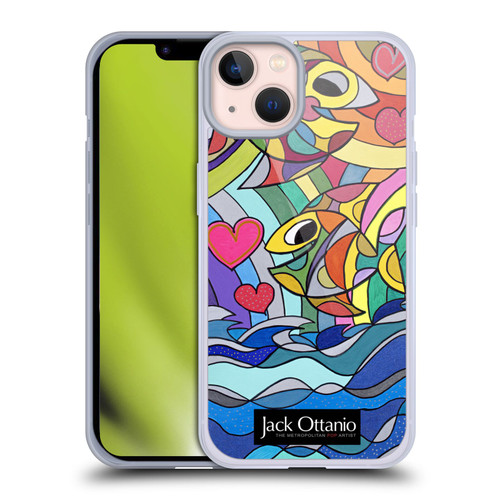 Jack Ottanio Art Happy Fishes Soft Gel Case for Apple iPhone 13
