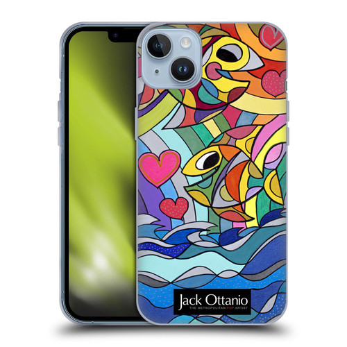 Jack Ottanio Art Happy Fishes Soft Gel Case for Apple iPhone 14 Plus