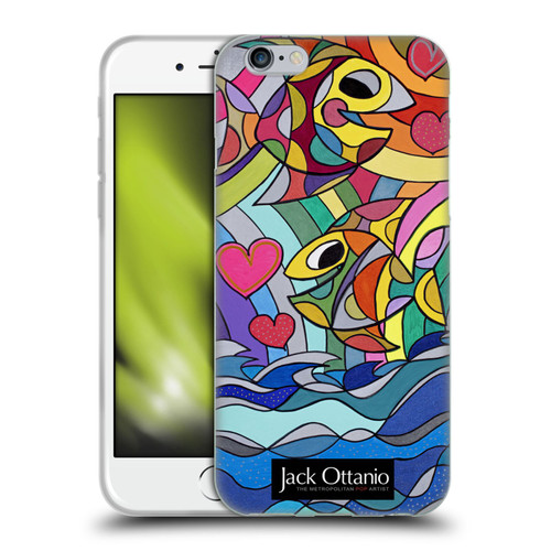 Jack Ottanio Art Happy Fishes Soft Gel Case for Apple iPhone 6 / iPhone 6s