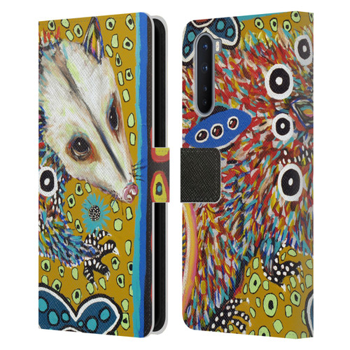 Mad Dog Art Gallery Animals Possum Leather Book Wallet Case Cover For OnePlus Nord 5G