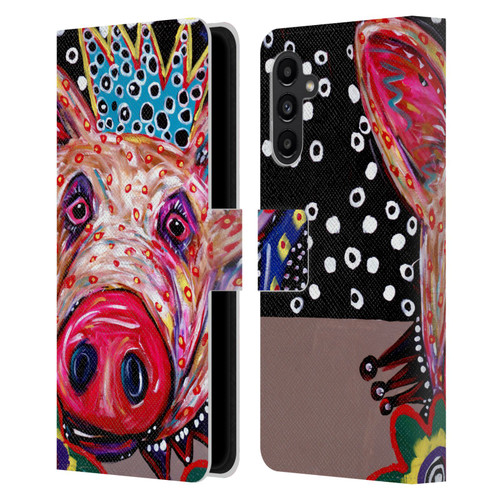 Mad Dog Art Gallery Animals Missy Pig Leather Book Wallet Case Cover For Samsung Galaxy A13 5G (2021)