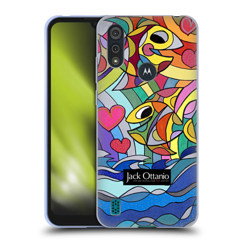 Jack Ottanio Art Happy Fishes Soft Gel Case for Motorola Moto E6s (2020)