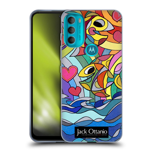 Jack Ottanio Art Happy Fishes Soft Gel Case for Motorola Moto G71 5G