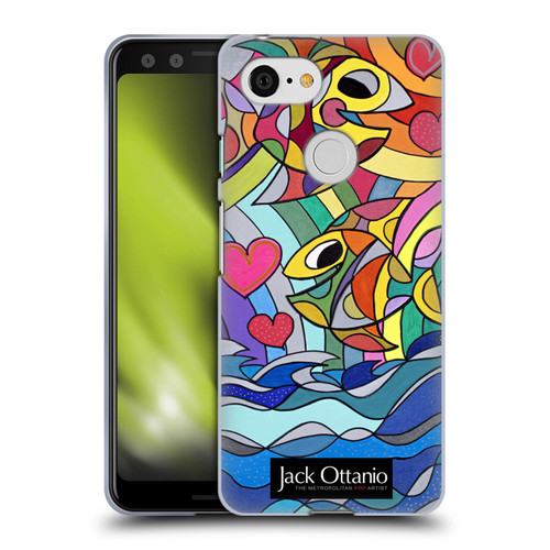 Jack Ottanio Art Happy Fishes Soft Gel Case for Google Pixel 3