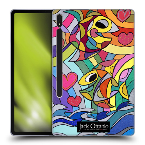 Jack Ottanio Art Happy Fishes Soft Gel Case for Samsung Galaxy Tab S8 Plus