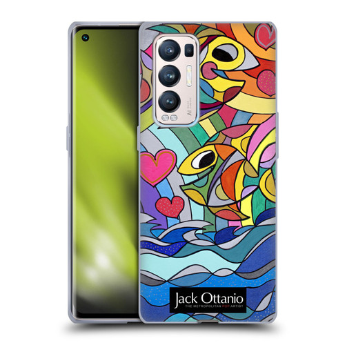Jack Ottanio Art Happy Fishes Soft Gel Case for OPPO Find X3 Neo / Reno5 Pro+ 5G