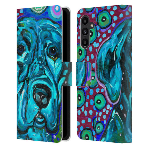 Mad Dog Art Gallery Dogs Aqua Lab Leather Book Wallet Case Cover For Samsung Galaxy A13 5G (2021)