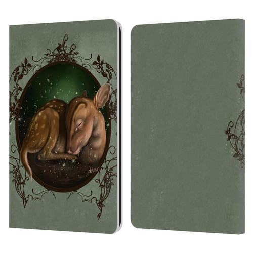 Ash Evans Animals Foundling Fawn Leather Book Wallet Case Cover For Amazon Kindle Paperwhite 1 / 2 / 3