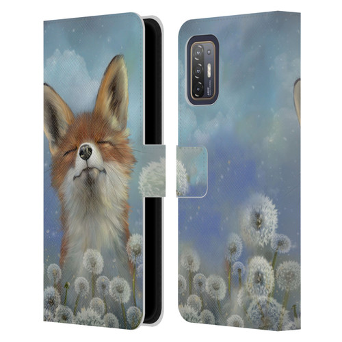 Ash Evans Animals Dandelion Fox Leather Book Wallet Case Cover For HTC Desire 21 Pro 5G