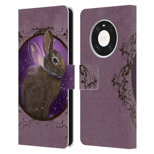 Ash Evans Animals Rabbit Leather Book Wallet Case Cover For Huawei Mate 40 Pro 5G
