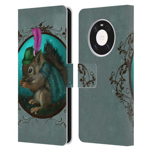 Ash Evans Animals Squirrel Leather Book Wallet Case Cover For Huawei Mate 40 Pro 5G
