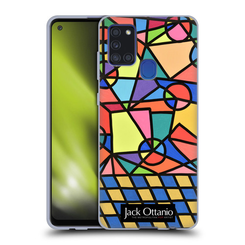 Jack Ottanio Art Caos Geometrico Organizzato Soft Gel Case for Samsung Galaxy A21s (2020)