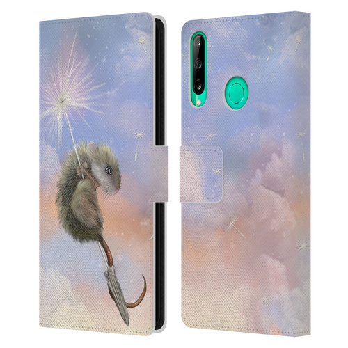 Ash Evans Animals Dandelion Mouse Leather Book Wallet Case Cover For Huawei P40 lite E