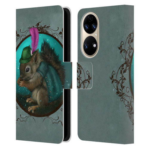 Ash Evans Animals Squirrel Leather Book Wallet Case Cover For Huawei P50