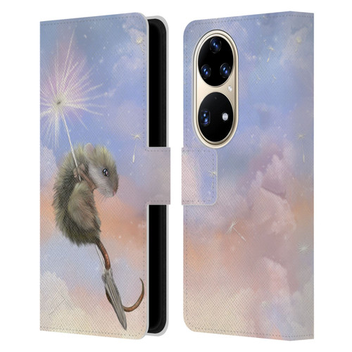 Ash Evans Animals Dandelion Mouse Leather Book Wallet Case Cover For Huawei P50 Pro