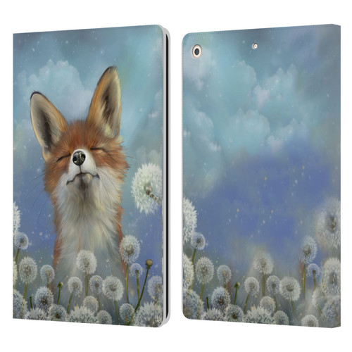 Ash Evans Animals Dandelion Fox Leather Book Wallet Case Cover For Apple iPad 10.2 2019/2020/2021