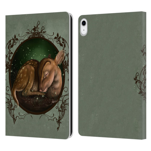 Ash Evans Animals Foundling Fawn Leather Book Wallet Case Cover For Apple iPad 10.9 (2022)